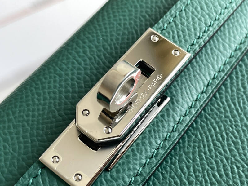 Hermes Mini Kelly II Green mini crossbody — Top Quality Replica