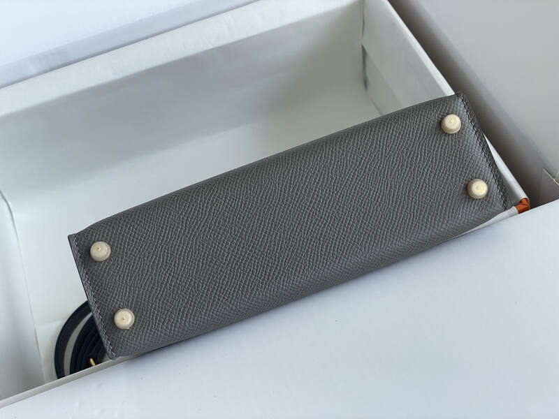 Hermes Mini Kelly II Grey mini crossbody — AAA Quality Replica