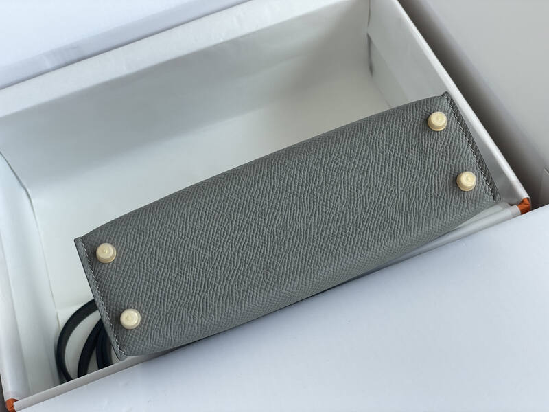 Hermes Mini Kelly II Grey mini crossbody — Top Quality Replica