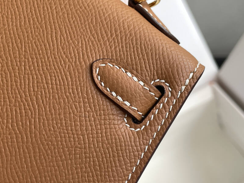 Hermes Mini Kelly Brown mini crossbody — AAA Quality Replica