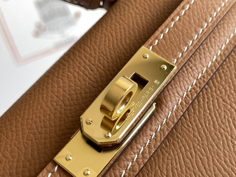 Hermes Mini Kelly Brown mini crossbody — AAA Quality Replica