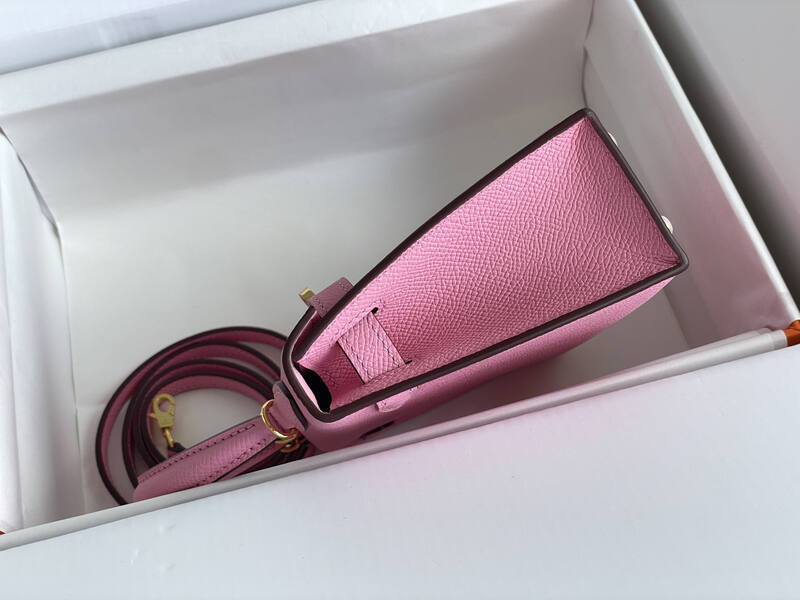 Hermes Kelly Pink mini crossbody — Premium Replica