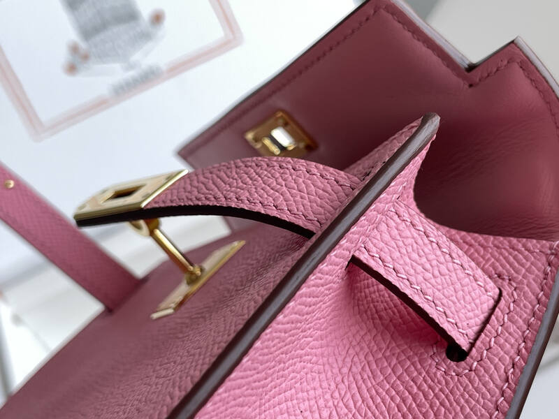 Hermes Kelly Pink mini crossbody — Premium Replica