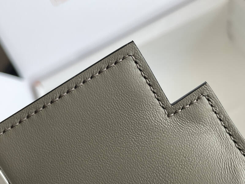 Hermes Mini Kelly II Etoupe Grey mini crossbody — AAA Quality Replica
