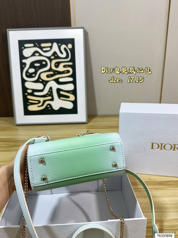 Dior Lady Mint Green crossbody — Premium Replica