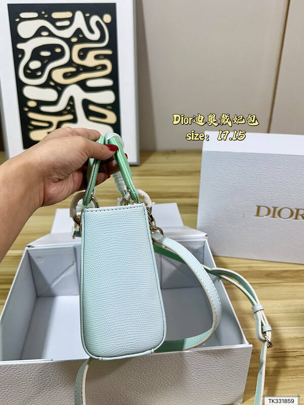 Dior Lady Mint Green crossbody — Premium Replica