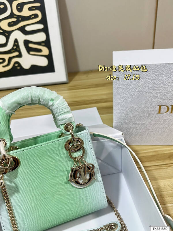 Dior Lady Mint Green crossbody — Premium Replica