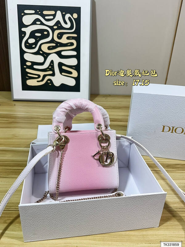 Dior Lady Mint Green 17x15 crossbody — 1:1 Replica