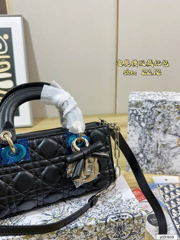 Dior Lady Black 22cm crossbody Premium Replica