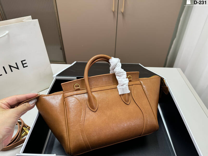 Celine Luggage Tan Leather 27x23x13cm handbag handbag — Top Quality Replica