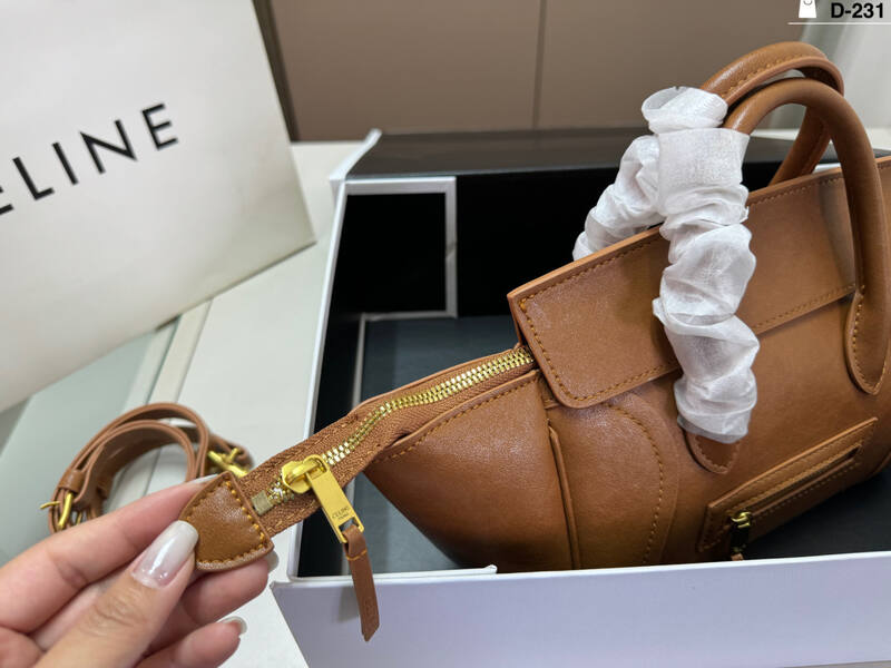 Celine Luggage Tan Leather 27x23x13cm handbag handbag — Top Quality Replica