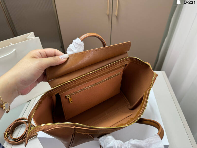 Celine Luggage Tan Leather 27x23x13cm handbag handbag — Top Quality Replica