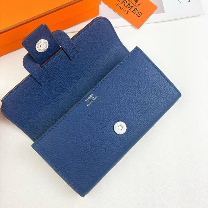 Hermes Blue leather evening — Top Quality Replica