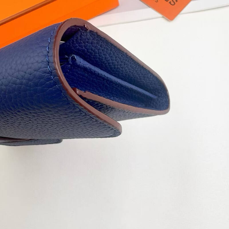 Hermes Blue leather evening — Top Quality Replica