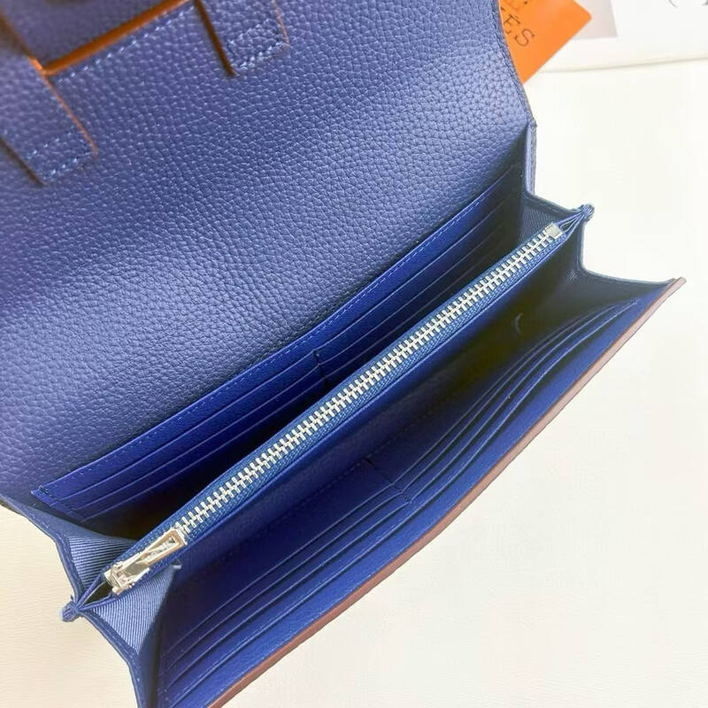 Hermes Blue leather evening — Top Quality Replica
