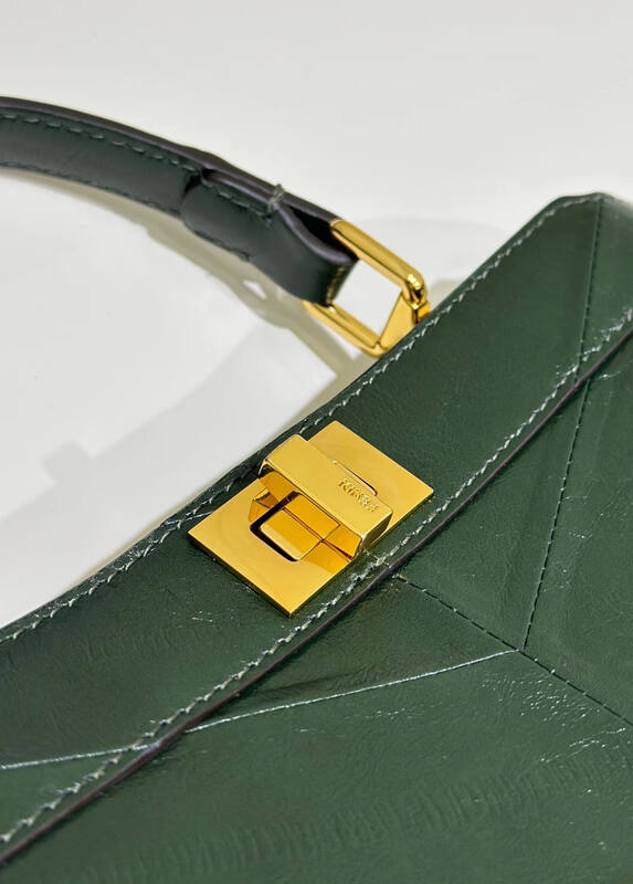 Fendi Peekaboo Green 33x22x14cm shoulder bag — Top Quality Replica
