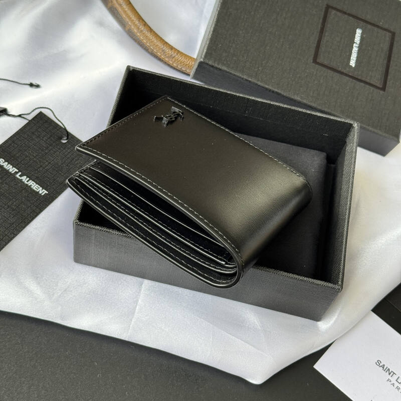 Saint Laurent Black leather wallet — AAA Quality Replica