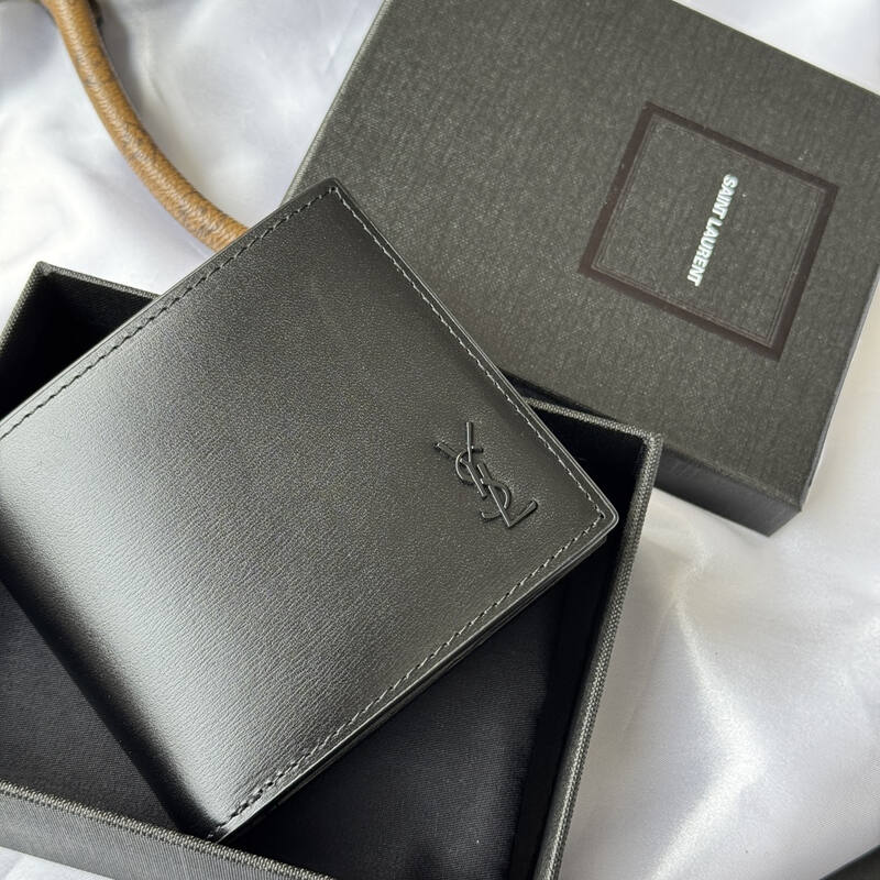 Saint Laurent Black leather wallet — AAA Quality Replica