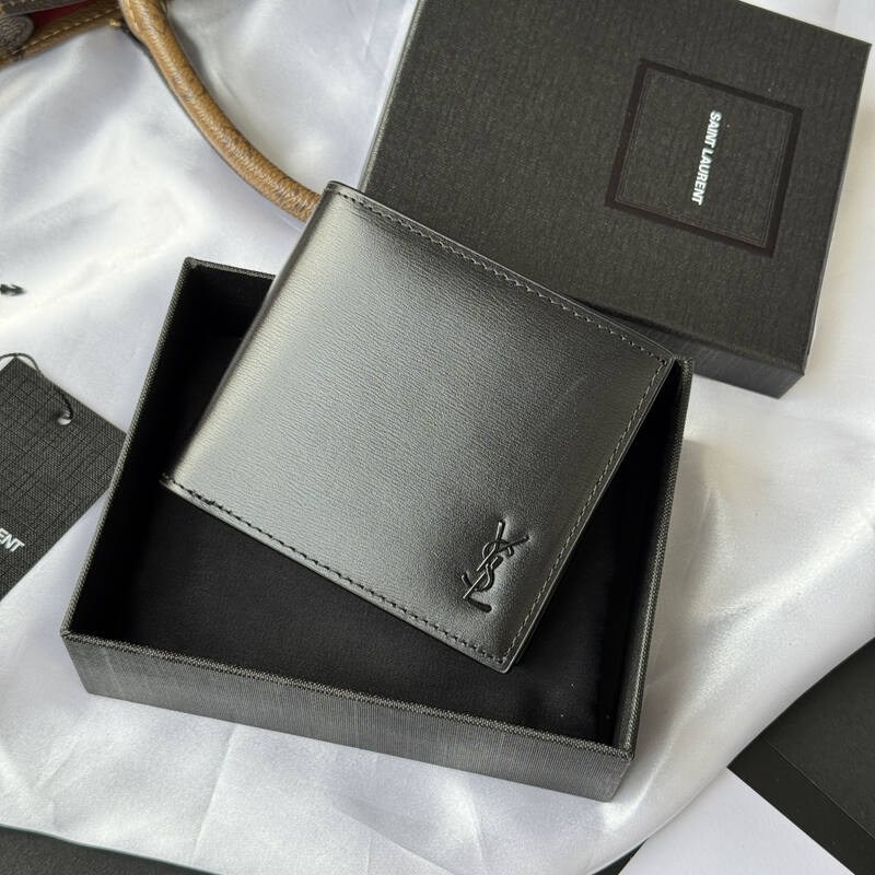 Saint Laurent Black leather wallet — AAA Quality Replica