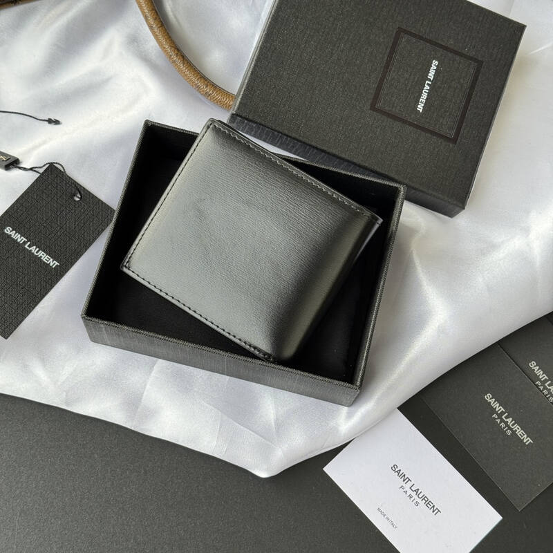 Saint Laurent Black leather wallet — 1:1 Replica