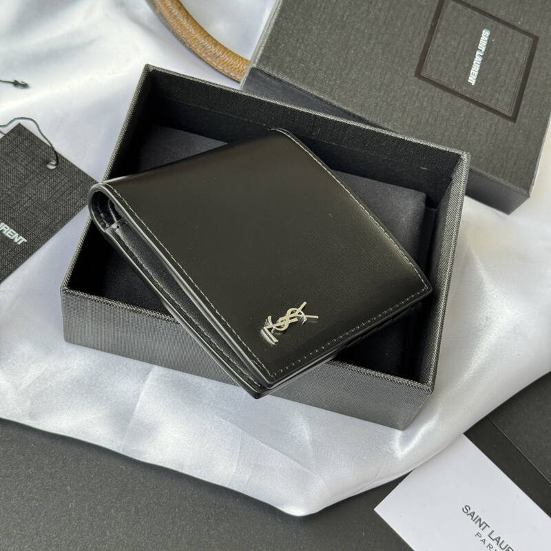 Saint Laurent Black leather wallet — 1:1 Replica