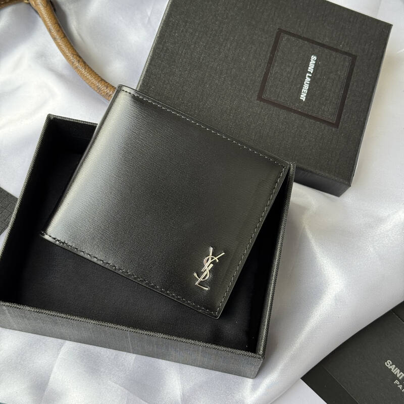 Saint Laurent Black leather wallet — 1:1 Replica