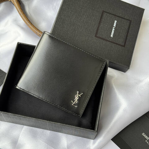 Saint Laurent Black leather wallet 1 1 Replica