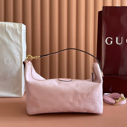 Gucci Pink GG canvas shoulder 1 1 Replica