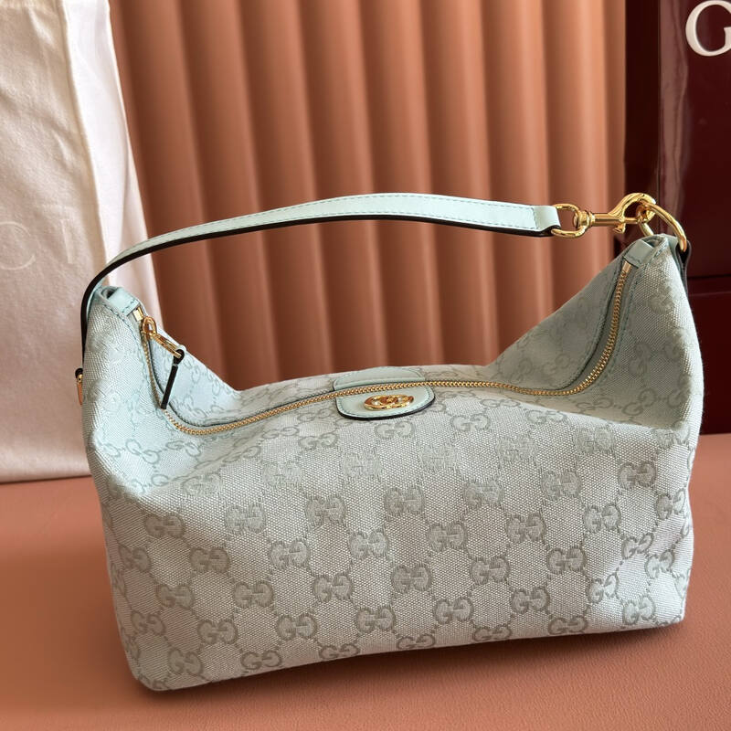 Gucci Vanity Series Light Blue GG Canvas shoulder — Top Quality Replica