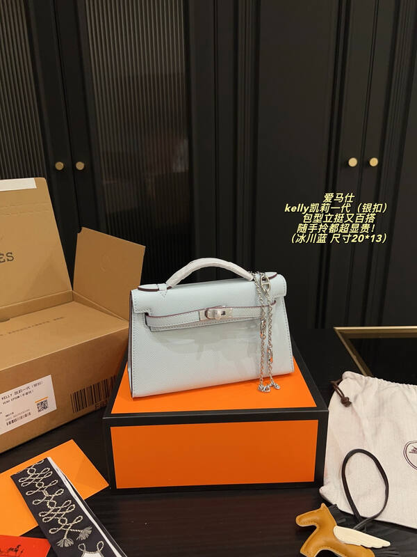 Hermes Kelly Pochette Yellow evening — Top Quality Replica