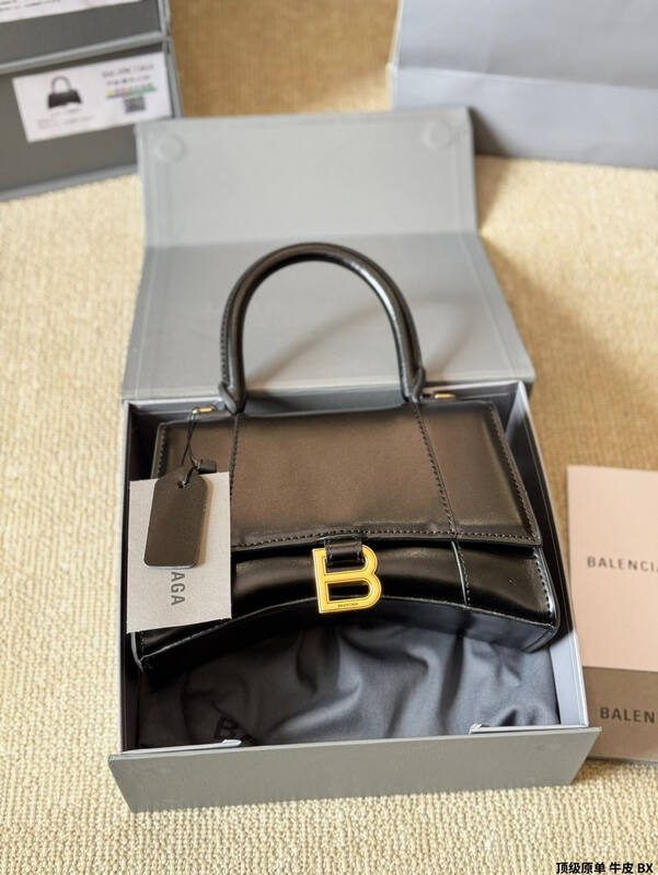 Balenciaga Hourglass Black 23x14x10cm shoulder bag — AAA Quality Replica