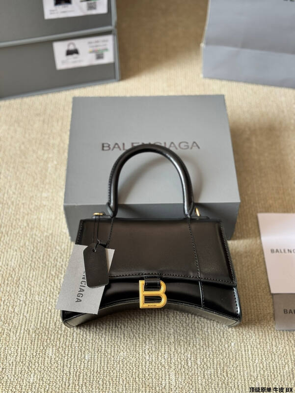 Balenciaga Hourglass Black 23x14x10cm shoulder bag — AAA Quality Replica