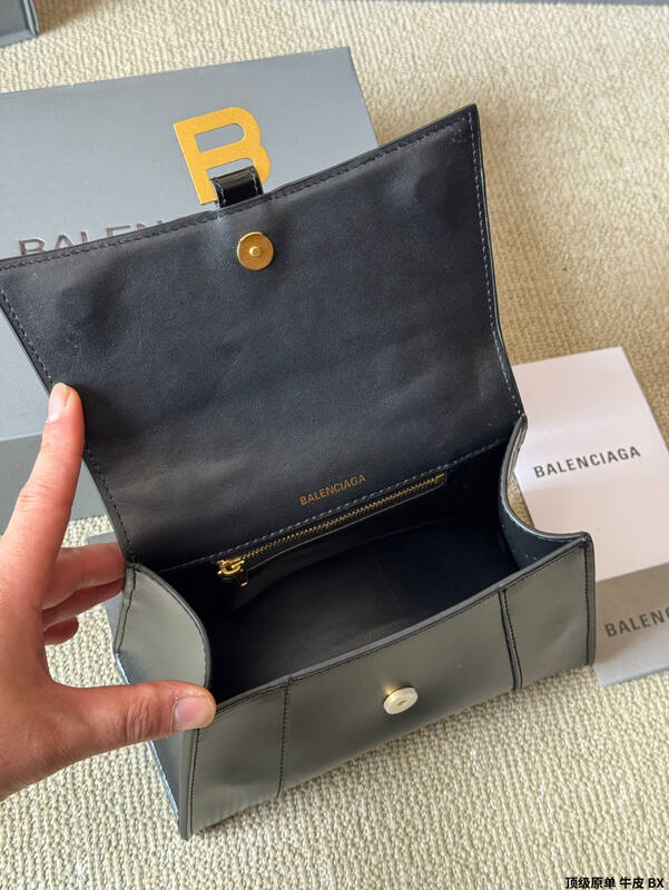 Balenciaga Hourglass Black 23x14x10cm shoulder bag — AAA Quality Replica