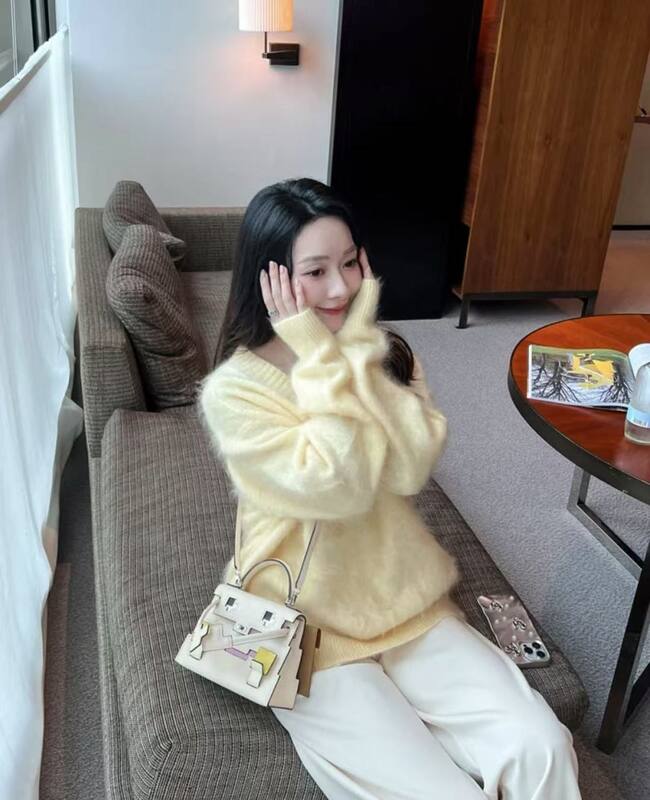 Hermes Kelly Doll Craie with multicolor accents mini crossbody — 1:1 Replica