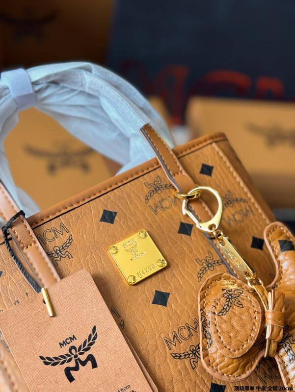 MCM Toni Cognac Visetos tote — AAA Quality Replica