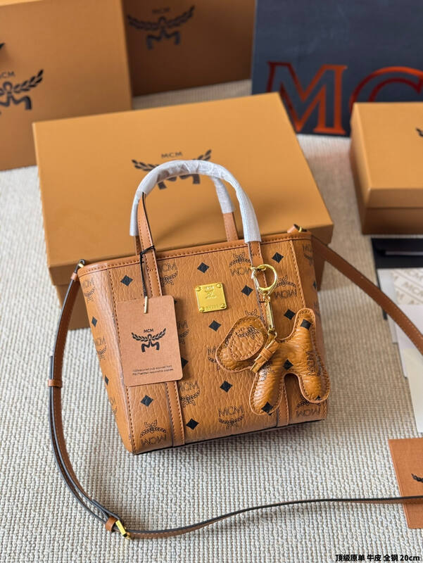 MCM Toni Cognac Visetos tote — AAA Quality Replica