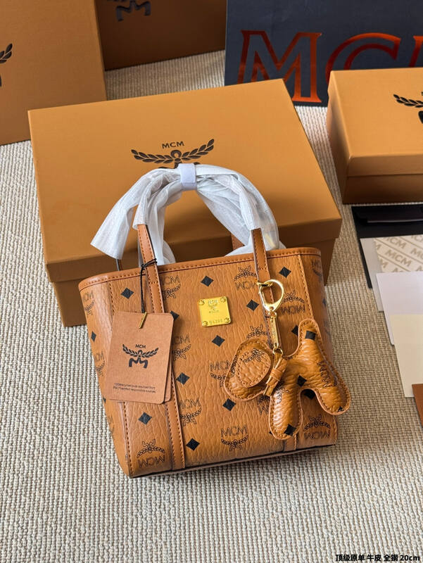 MCM Toni Cognac Visetos tote — AAA Quality Replica
