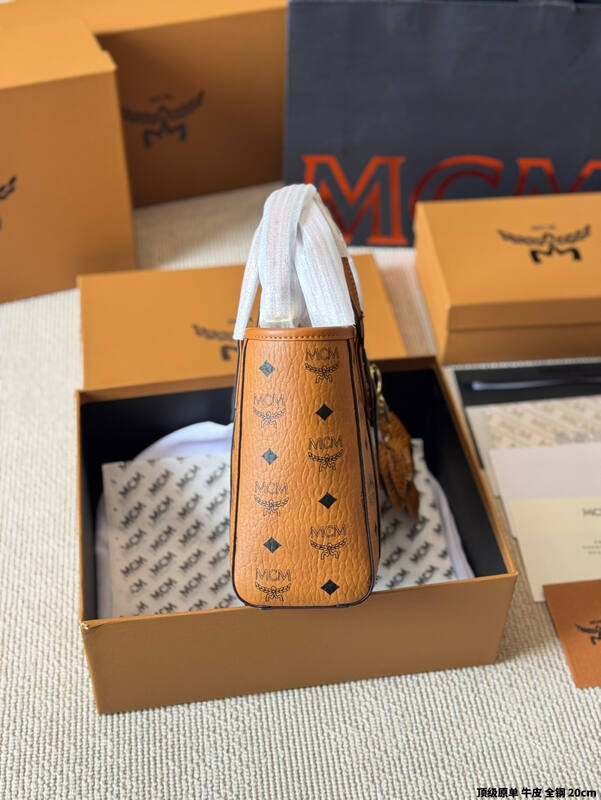MCM Toni Cognac Visetos tote — AAA Quality Replica