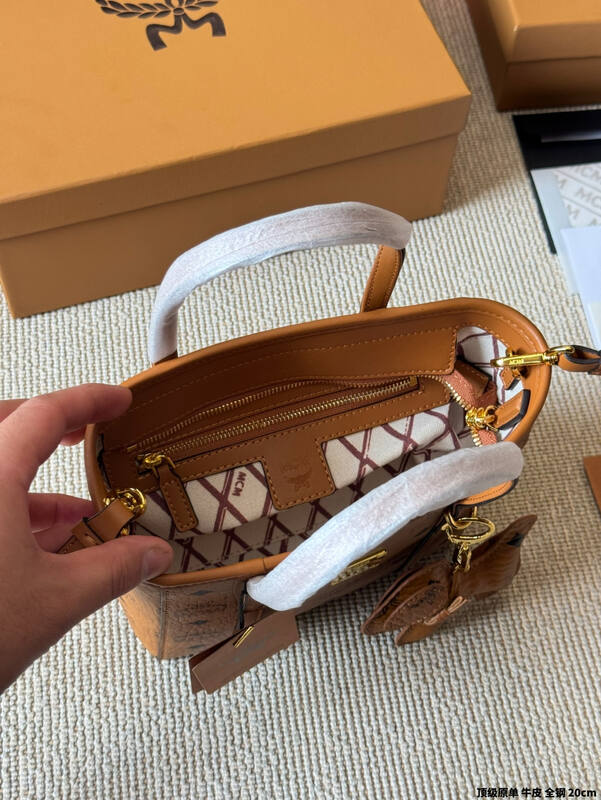 MCM Toni Cognac Visetos tote — AAA Quality Replica