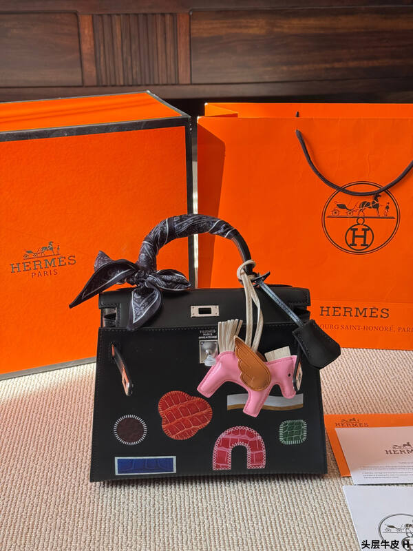 Hermes Kelly 25 Black shoulder — Premium Replica