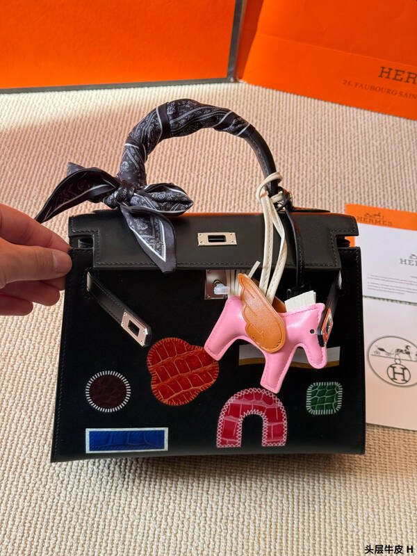 Hermes Kelly 25 Black shoulder — Premium Replica