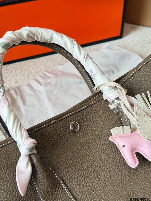 Hermes Garden Party Taupe Etoupe leather tote — AAA Quality Replica