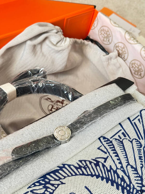 Hermes Herbag Ecru canvas with blue print and black leather everyday — AAA Quality Replica