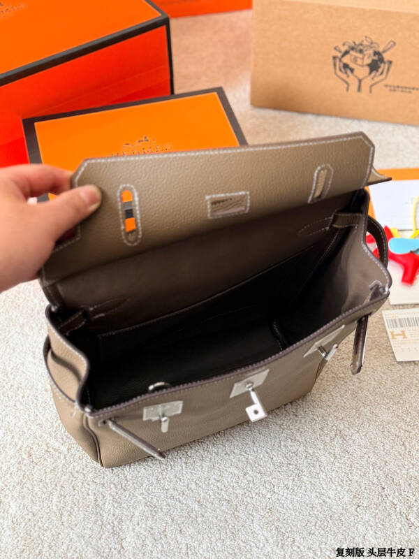 Hermes Herbag Taupe shoulder — 1:1 Replica