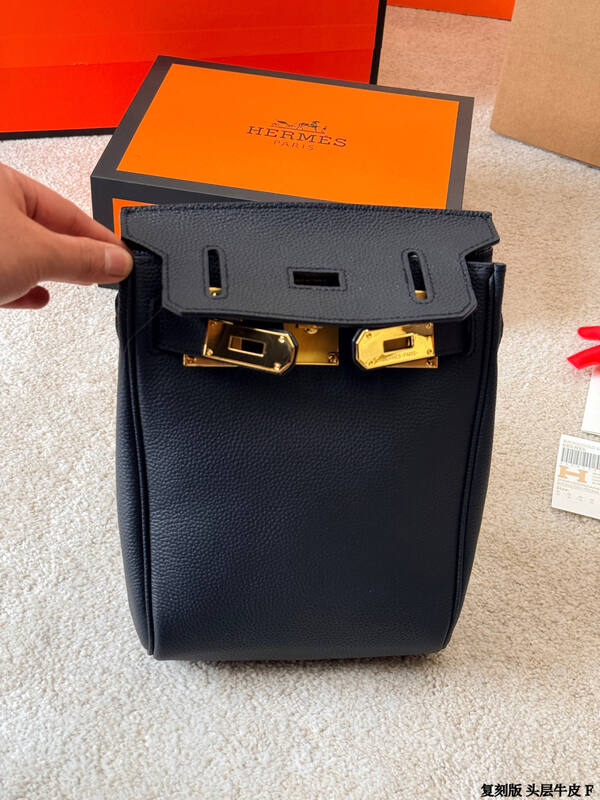 Hermes Kelly Ado Black crossbody — Premium Replica