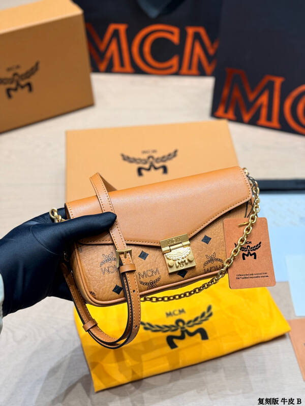 MCM Monogram 25x18x10cm shoulder bag — 1:1 Replica