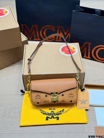 MCM Visetos 25x18x10cm shoulder bag Top Quality Replica