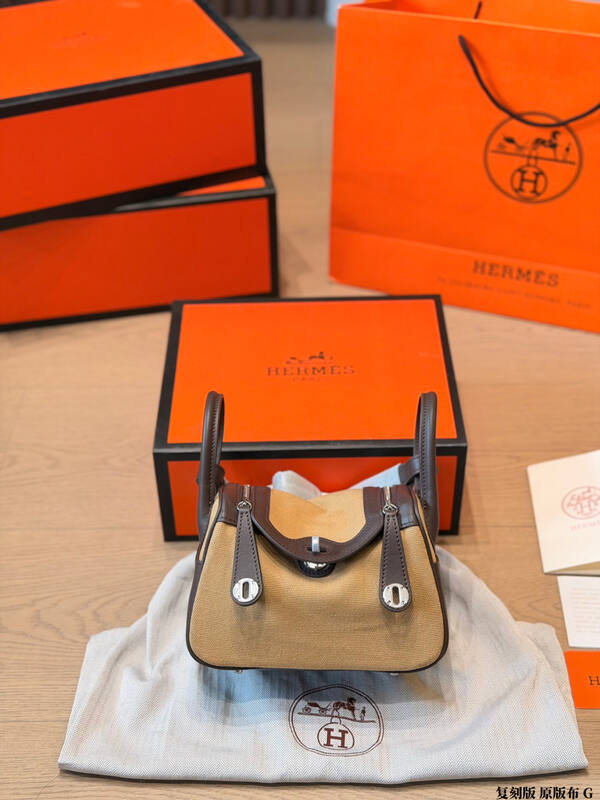 Hermes Birkin 25 Beige and Brown handbag — Premium Replica