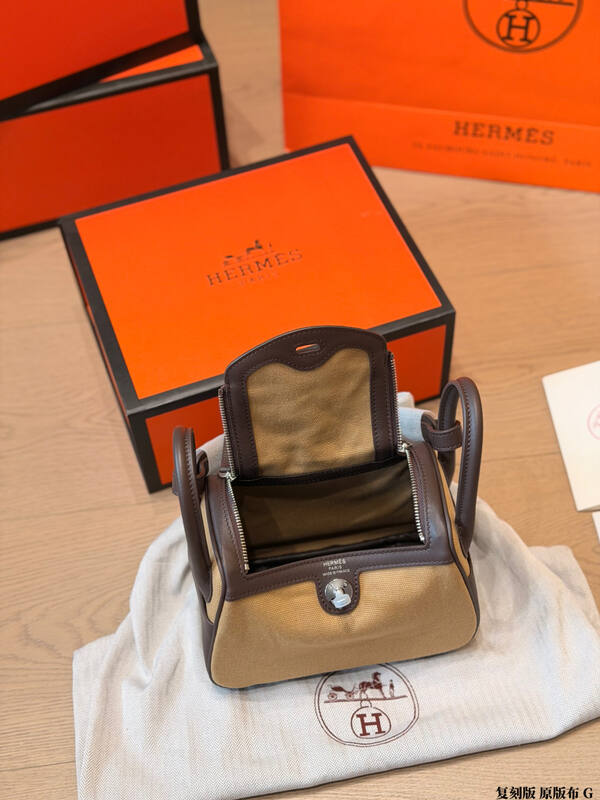 Hermes Birkin 25 Beige and Brown handbag — Premium Replica