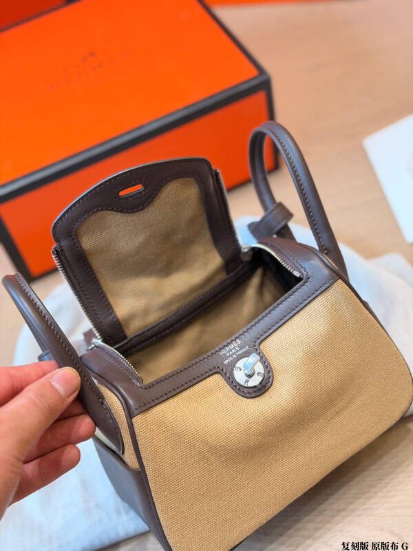 Hermes Birkin 25 Beige and Brown handbag — Premium Replica